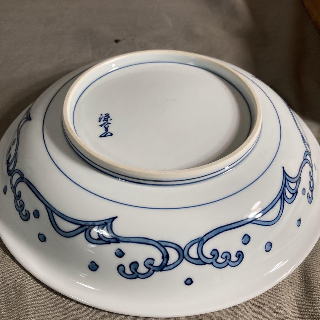 Amazon.co.jp: 源右衛門古伊万里の伝統 日本の銘窯 源右衛門作 染付蟹